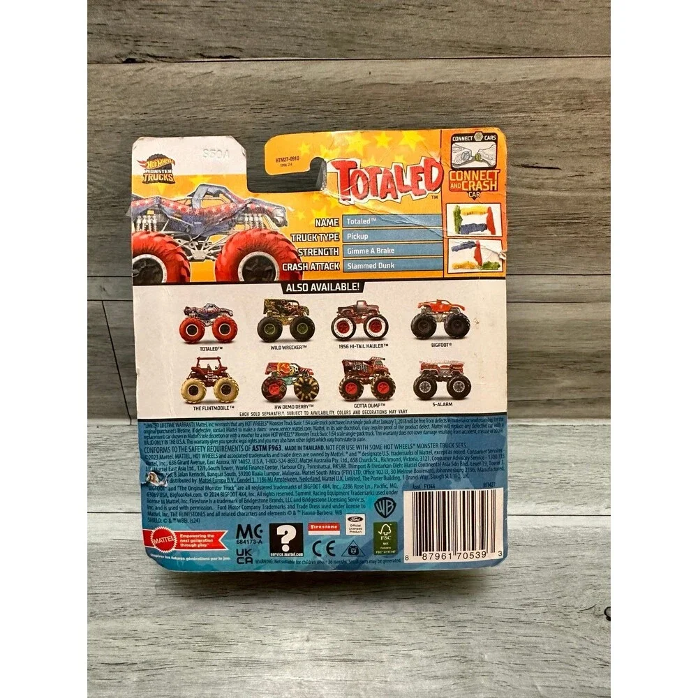 Hot Wheels Monster Trucks Totaled Toy Car
